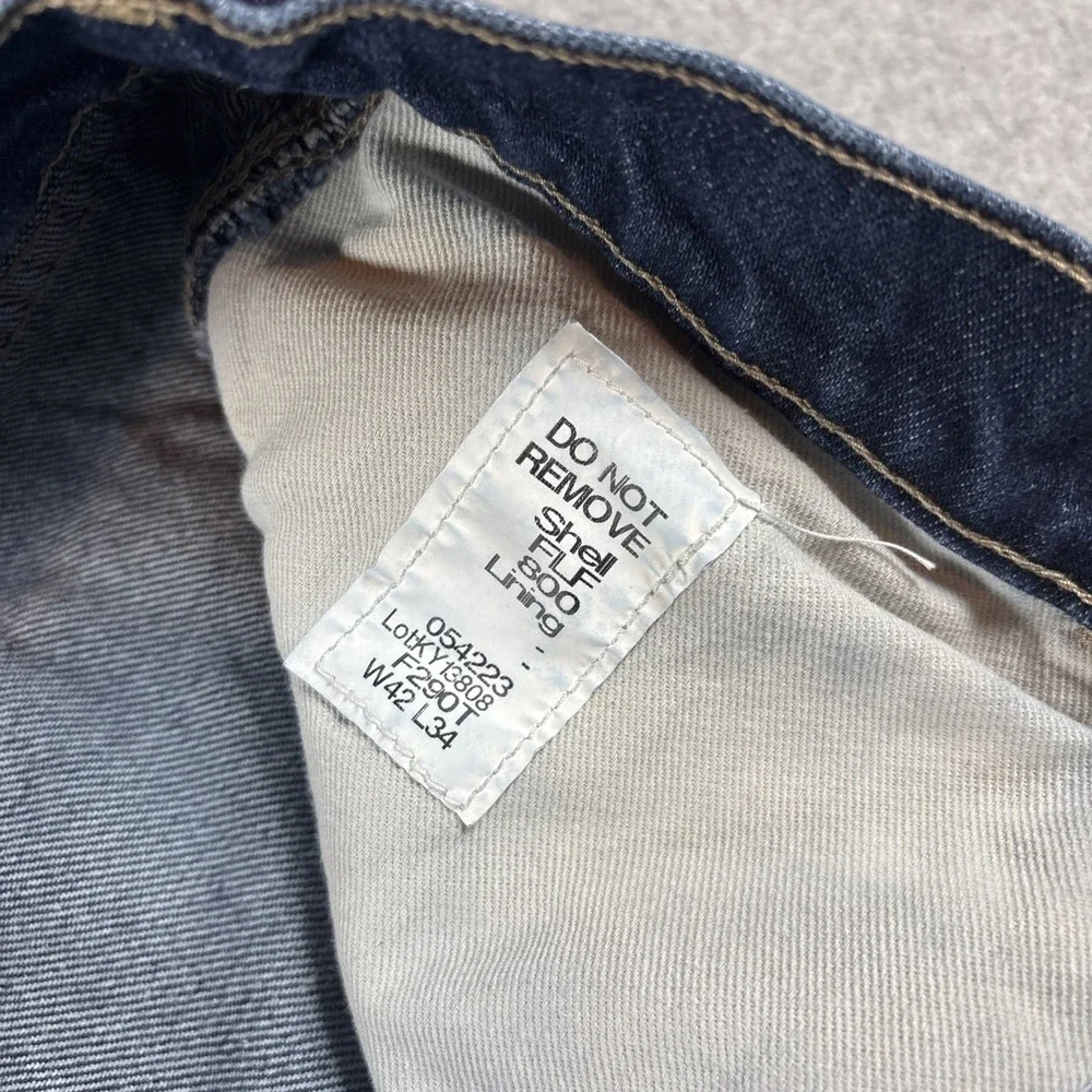 Tyndale FR Men's 42x34 Dark Wash Straight Leg AR/FR Work Construction Cat2